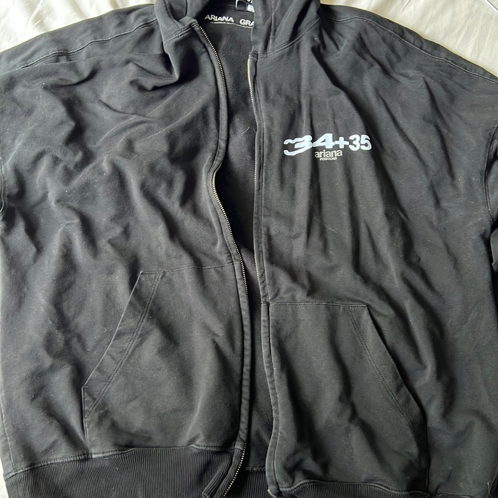 Ariana Grande 34+35 Merch Zip Up Hoodie Size M